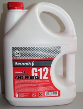 Россия 159757 Антифриз Sputnik G12 красный 5L